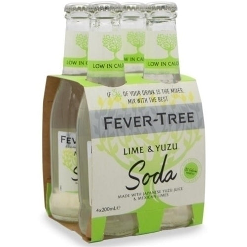 Fever Tree Lime & Yuzu Soda 4x200ml