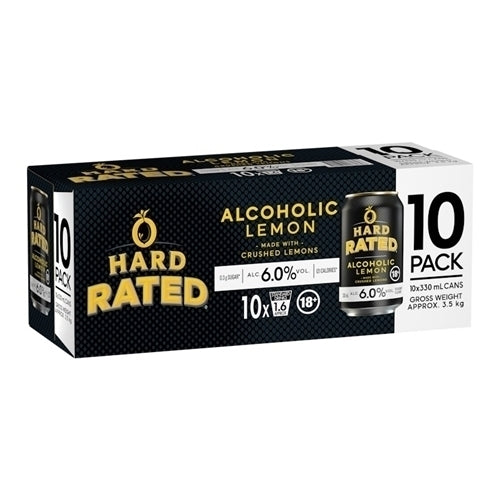 Hard Rated Lemon 10x330ml