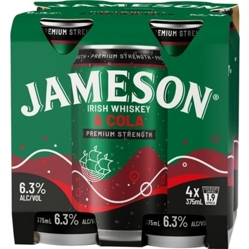 Jamesons & Raw Cola 4x375ml