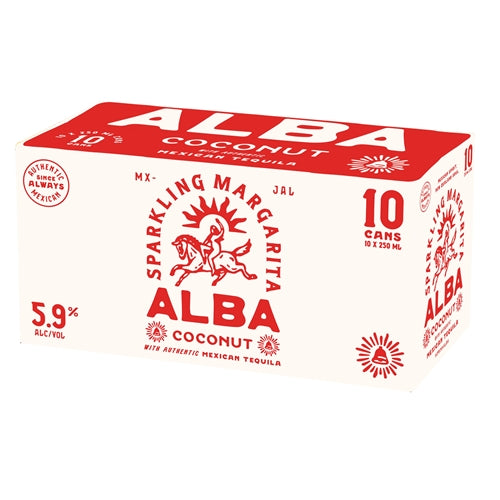 Alba Coconut Margarita 10x250ml