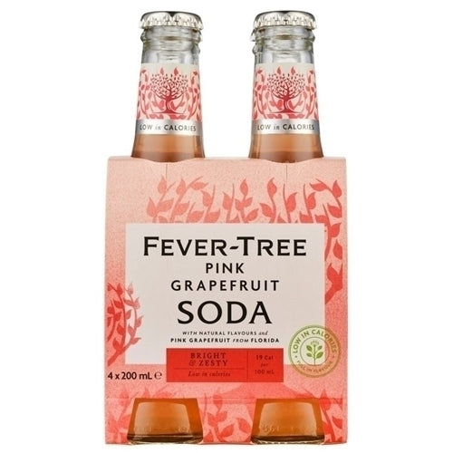 Fever Tree Pink Grapefruit Soda 4x200ml