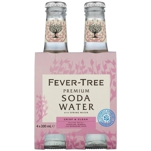Fever Tree Premium Soda Water 4x200ml